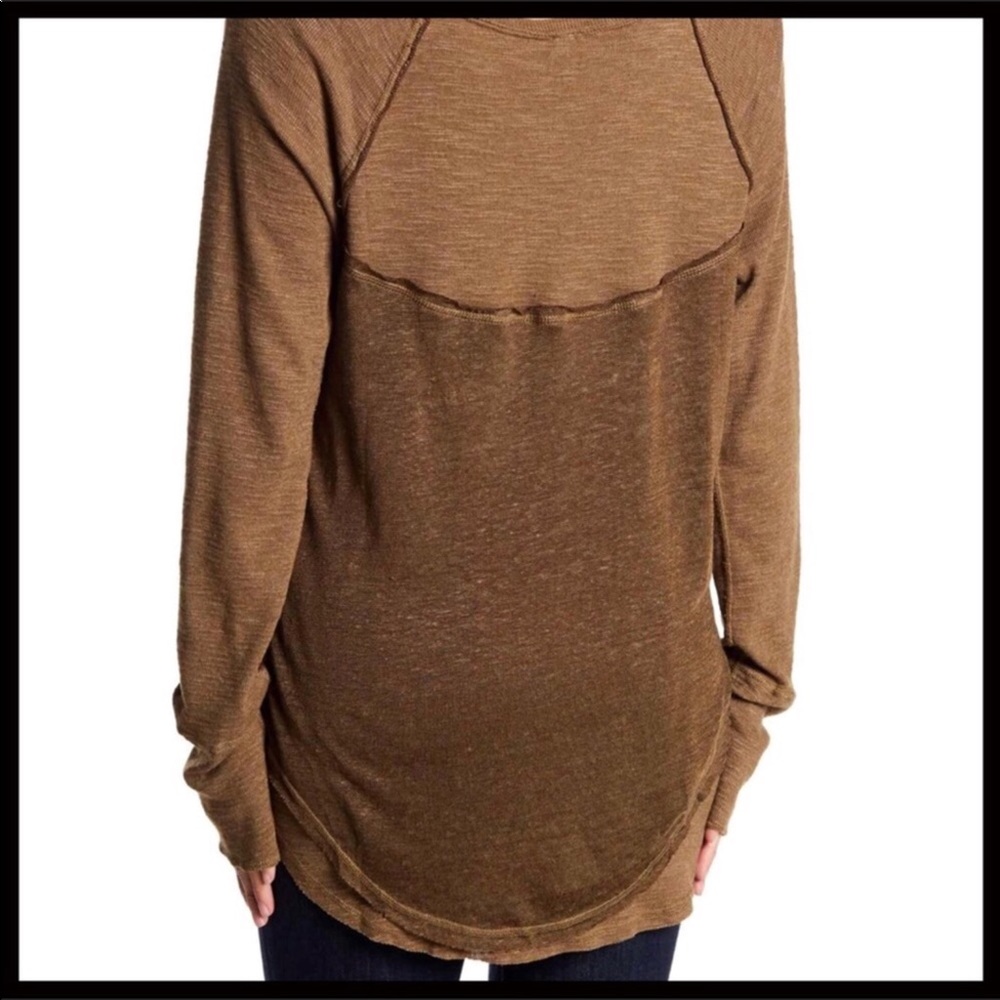 FREE PEOPLE LONG SLEEVE KNIT TUNIC PULLOVER TOP - Picture 2 of 8